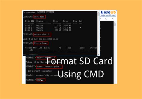 How to format an SD card in a camera . When formatting an SD card in a camera, the camera automatically selects the best format, prepares the card for photos, and adds any necessary sidecar files. 